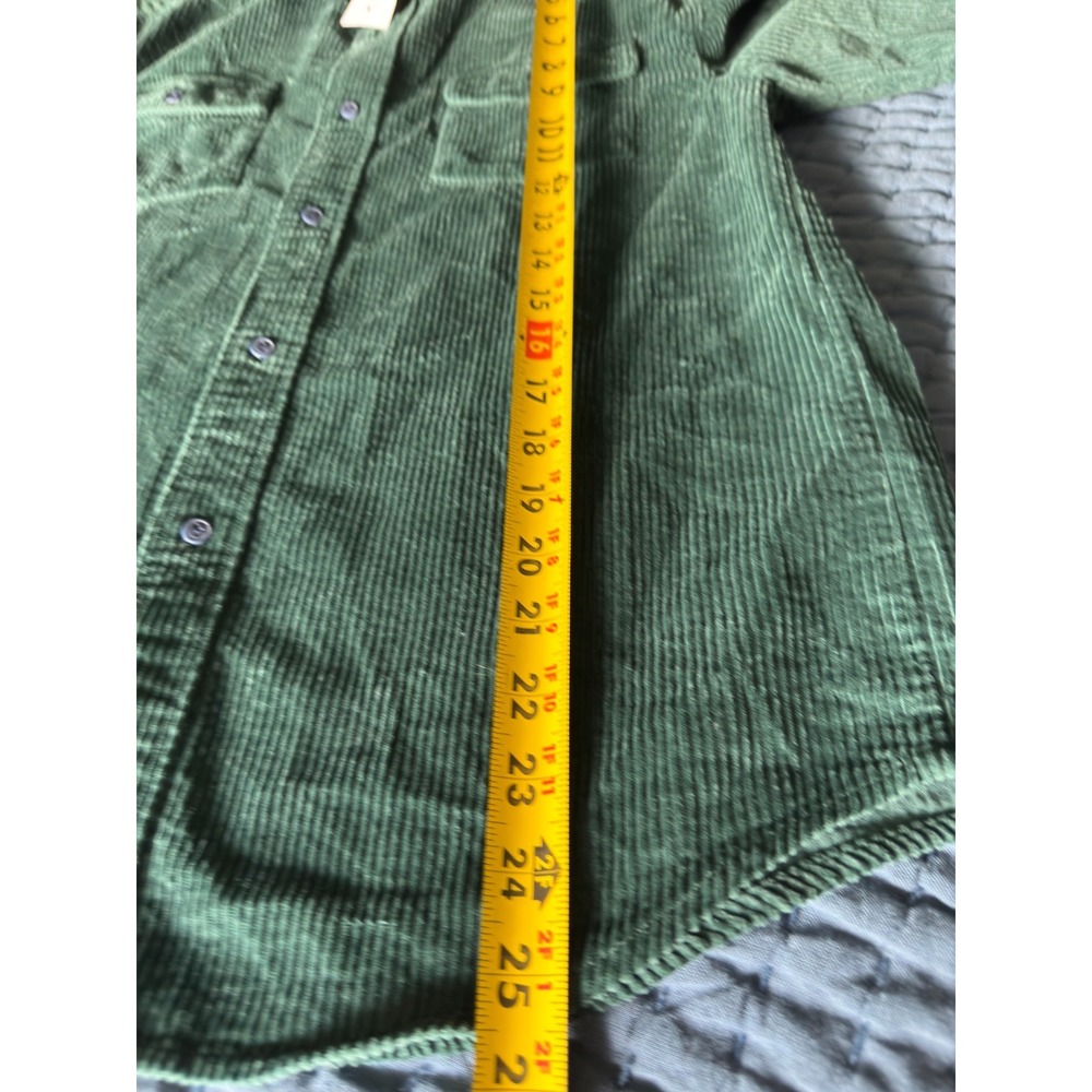 NWT Crewcuts Wide-Wale Corduroy Shirt-Jacket Boys 14 100% Cotton Deep Forest - Picture 8 of 9